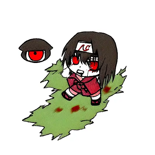 Itachi Bleeding Eye With Akatsuki