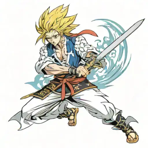 Rengoku With Sword