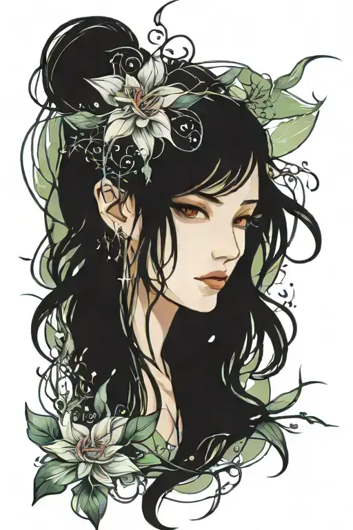 Constellation Virgo And Lycoris