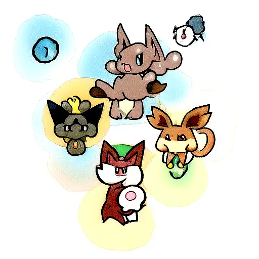 Pokemon Evee And Evolutions