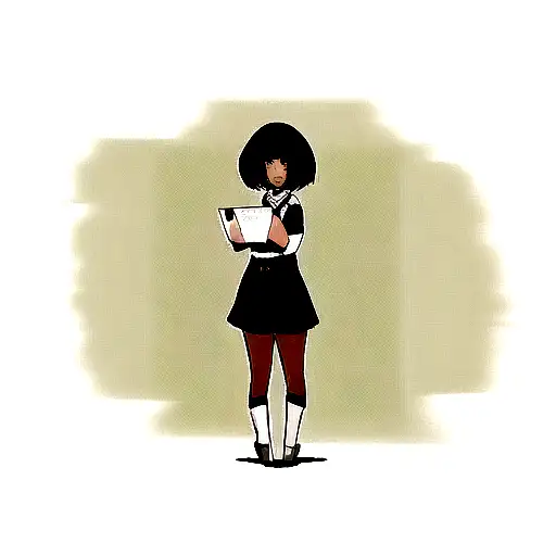 Black Woman With Letter B G M