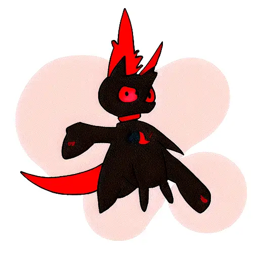 Uroborus With Black And Red Accents