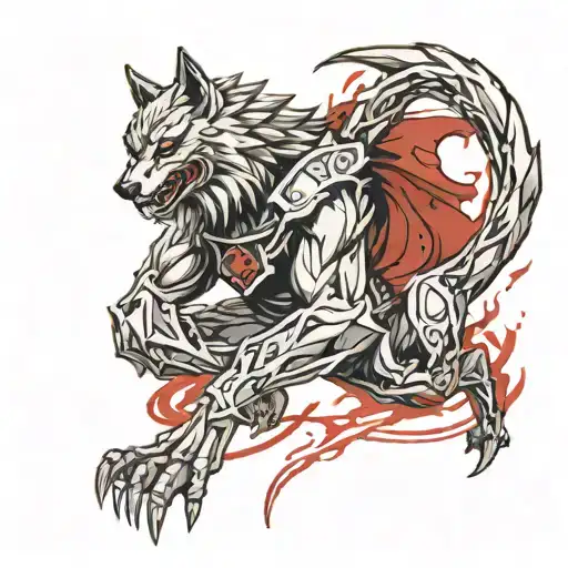 Berserk Wolf Trying To Take The Berserk Symbol