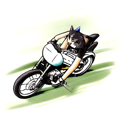 Cat Riding Motorcycle