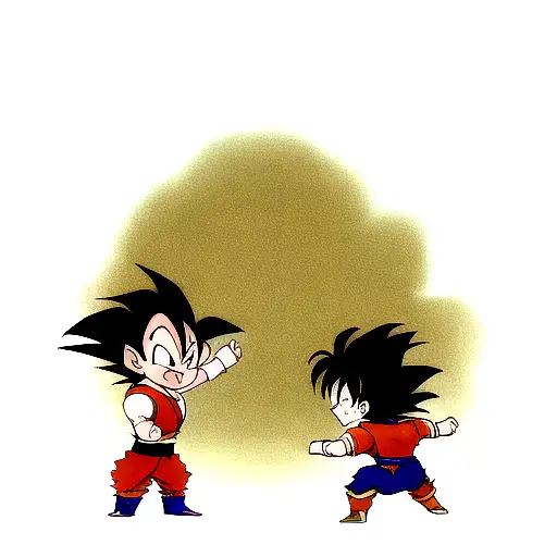Goku And Vegeta Facing Off In Battle