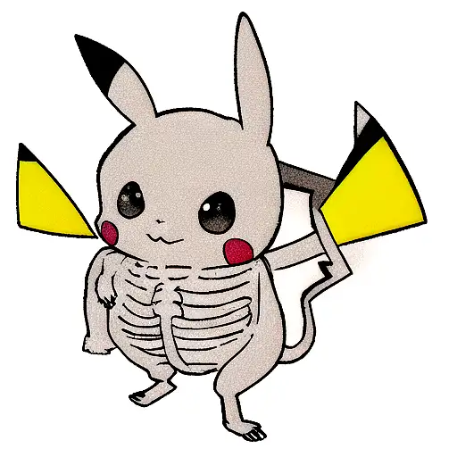 Pikachu Skeleton