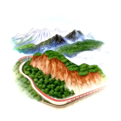 Mountain With Road