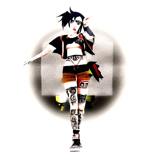 Create Tattoo For 3D Artist With Anime Lover