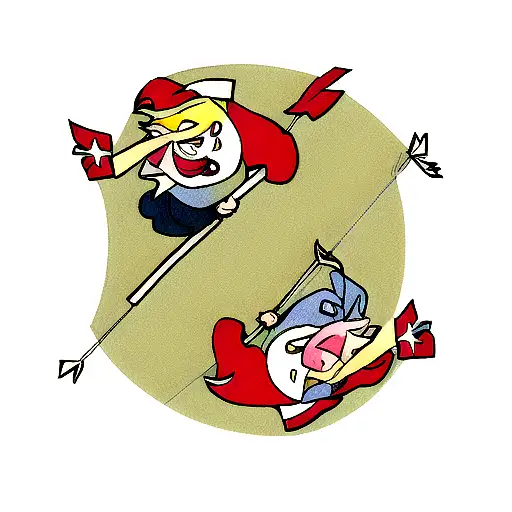 Double Fish And Arrow