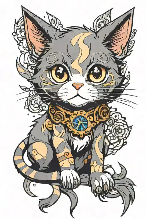 A Cat With Six Paws Cute Style