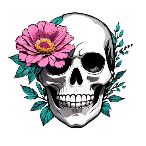 Flower Skull Mom Boy