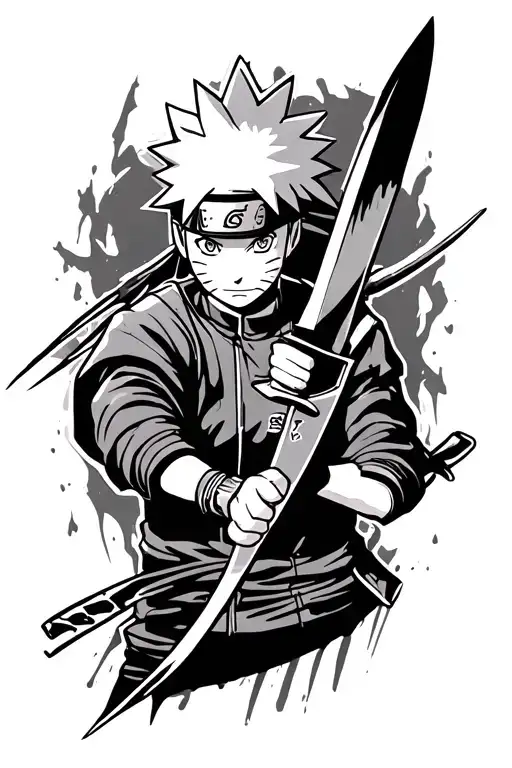 Naruto On A Kunai