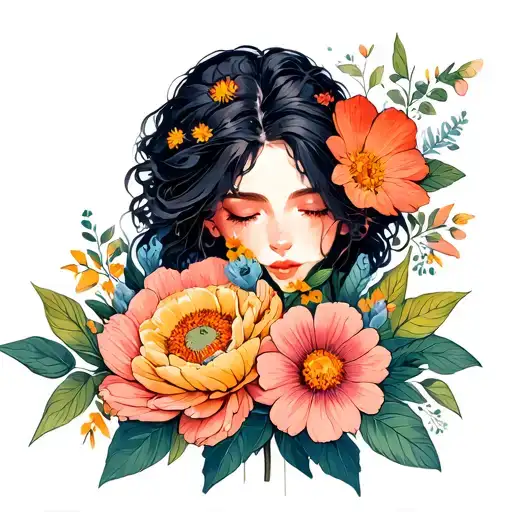 Birth Flowers Intertwined - May July And October