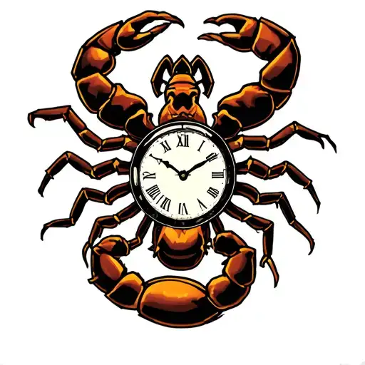 Clock With A Scorpion