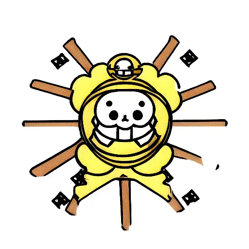 One Piece Pirate Flag Inspired In Python Logo