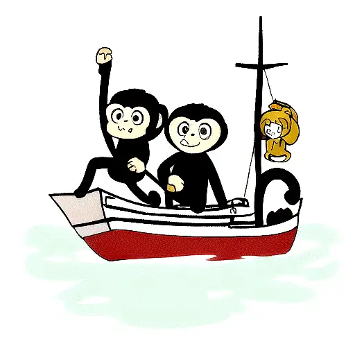 Monkey On A Boat