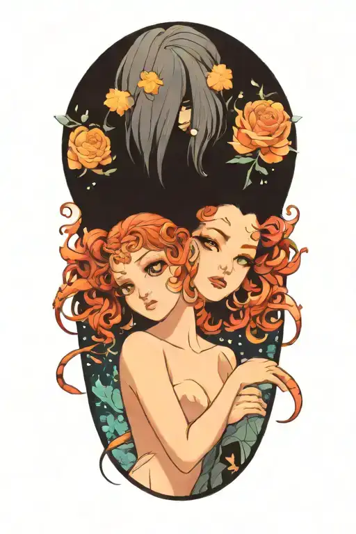 Gemini Zodiac Sign As People Posing