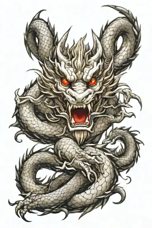 White Chinese Dragon