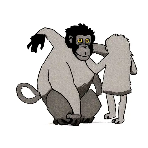 A Monkey Looking At A Gorillas Saying Never Going To Stop To A Make It