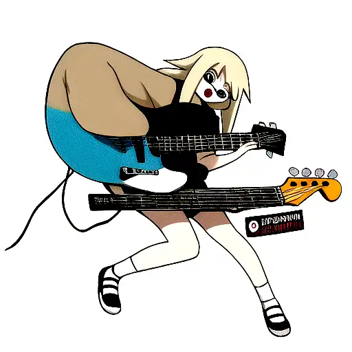 Sloth With Bass Guitar