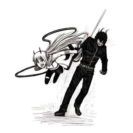 Demon Fighting Death