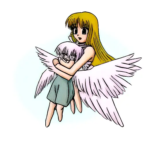 Angel And Deamon Hug