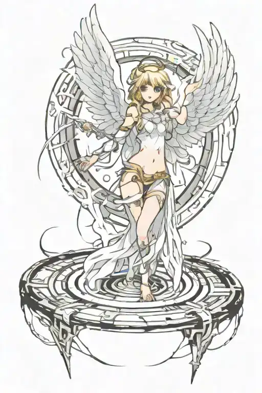 Angel Coming Through Portal