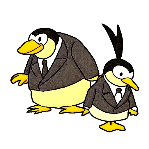 Duck And Penguin As Mafia Boss