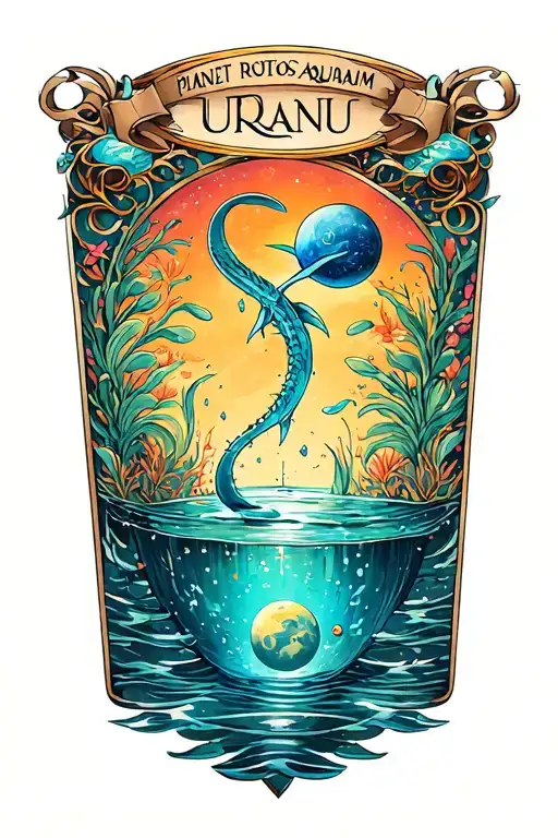 Planet Uranus Aquarium Sign