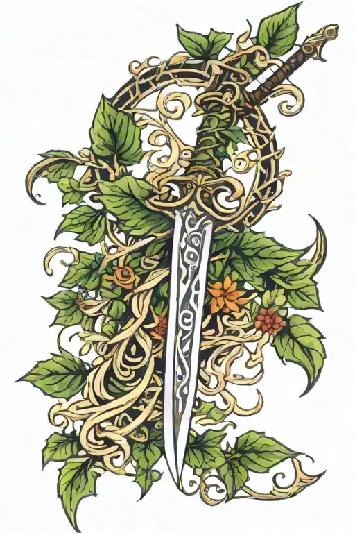 Ivy Leaf Lord Of The Rings Sword