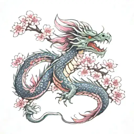 Cherry Blossom Dragon