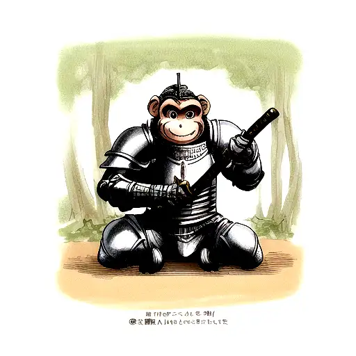 Monkey In Knight Armor