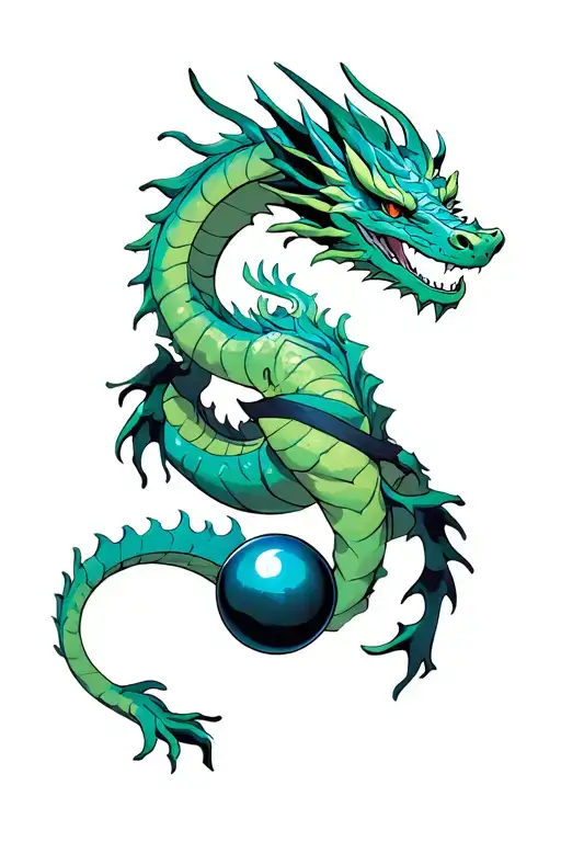 Sherlon With Dragon Wrapped Spheres