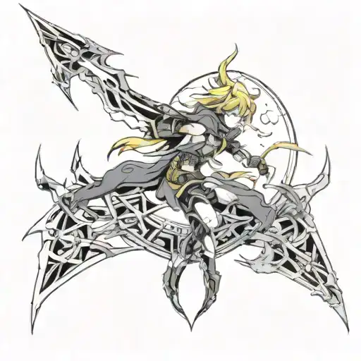 Give Me A Bracelett Transforming Into Lightning And In The Middle Of The Bracelett Is A Moon