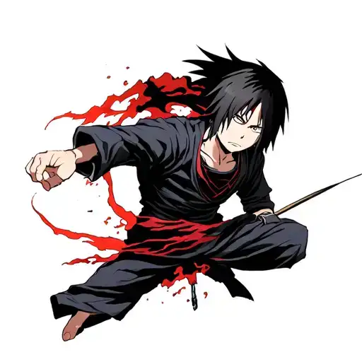 Eren Yeager Form Aot With Itachi Uchiha