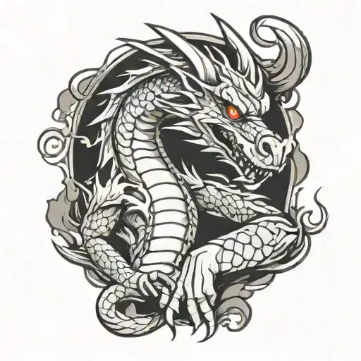 Dragon With Cigar