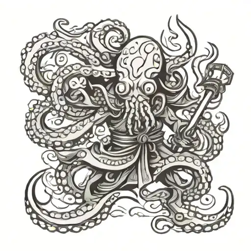 Octopus Samurai Warrior