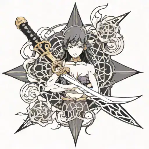 Black Lotus And Kusanagi Sword Piercing