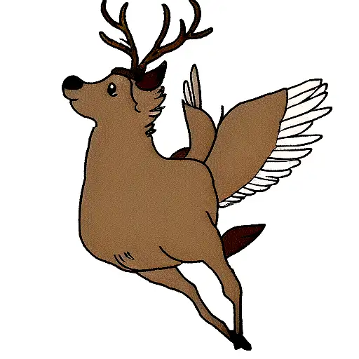 Deer And Wings