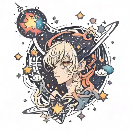 Nova In A Galaxy Filled With Stars