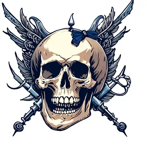 Navy And Skull
