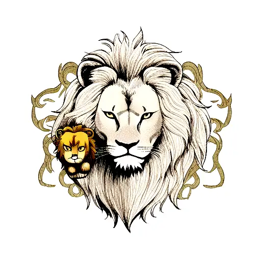 Lion And Lighting