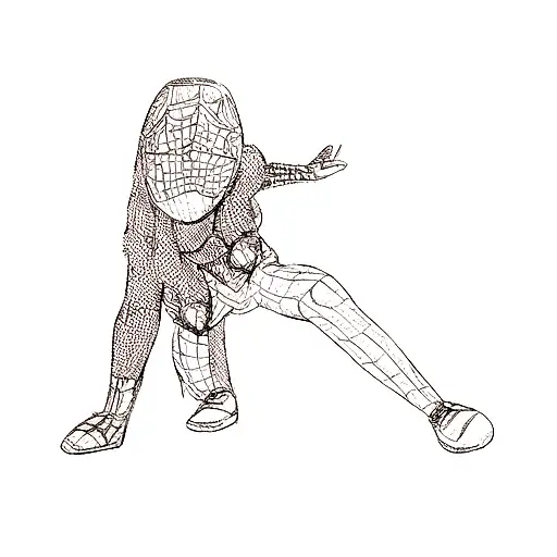 A Girl In A Spider - Man Costume