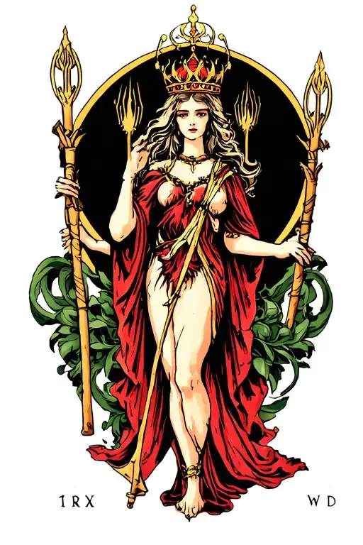 Queen Of Wands Tarot Card