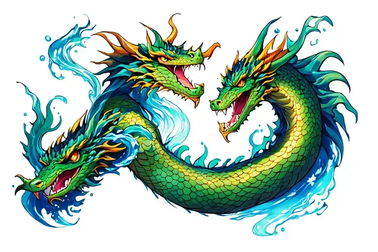 Water Dragon Wrapped
