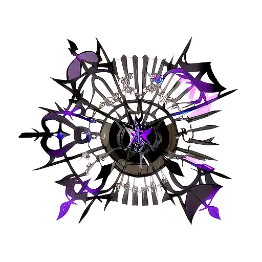 Soras Keyblade From Kingdom Hearts Merged With Astas Sword From The Anime Black Clover