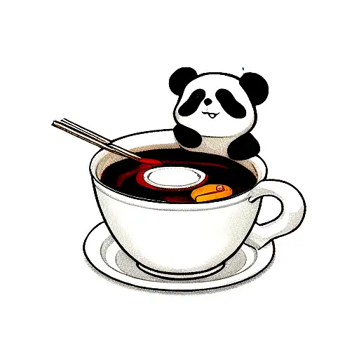 Panda With Soup