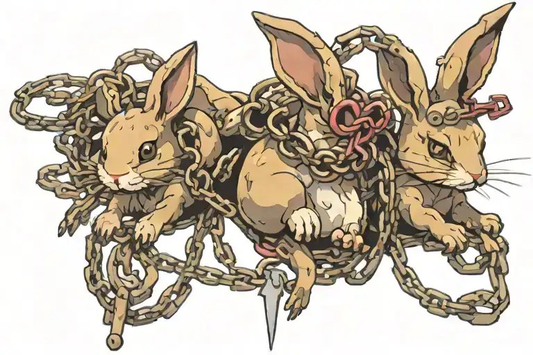 Masters Little Bunny Slave Chains Ancestor