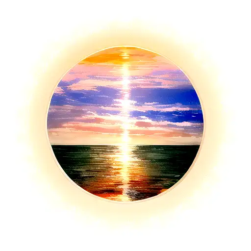 A Sunset Over The Mediterranean Sea