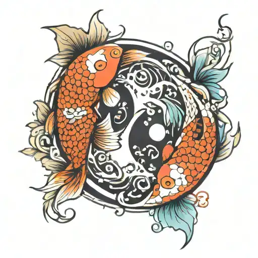 Koi Fish Ying Yang
